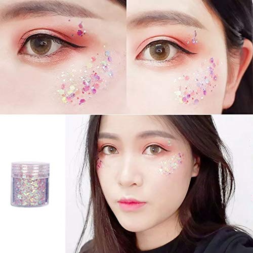Unime Body Glitter 16 Colors Chunky Glitter For Body Fa