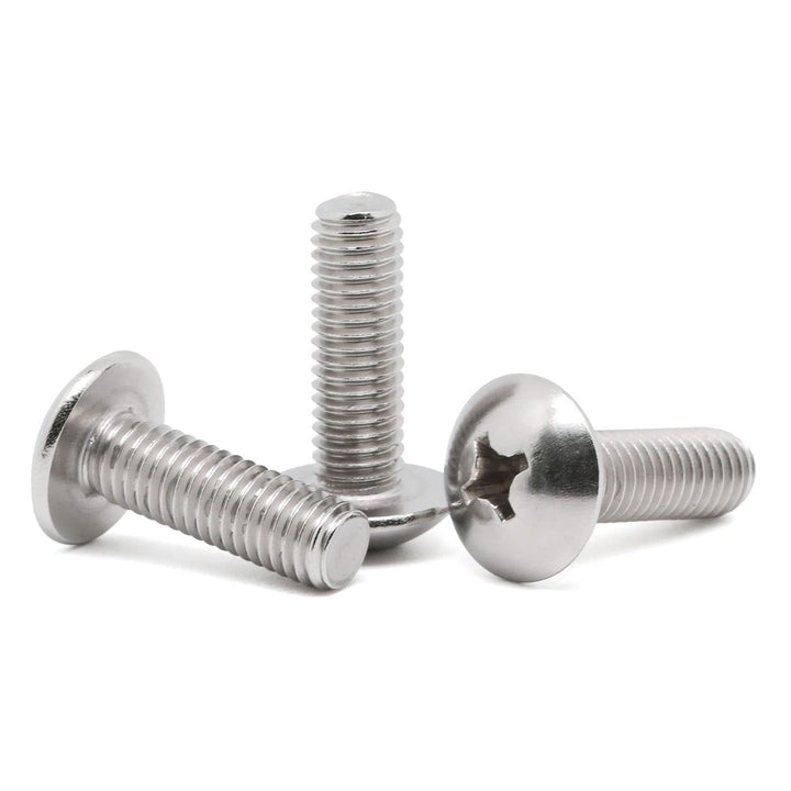 #8-32 x 5/8 Truss Head Machine Screws, 304 Stainless Steel 18-8, Bright Finish, Full Thread, 100 PCS