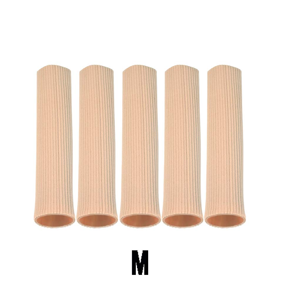Cuttable Toe Tubes Sleeves, 5 Pack, Made of Elastic Fab