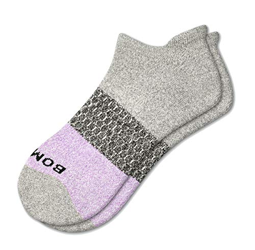 Bombas Women&#39;s Ankle Socks (Wisteria/Grey, Medium)