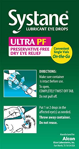 Systane Ultra Lubricant Eye Drops, 60 Count (Pack of 1)
