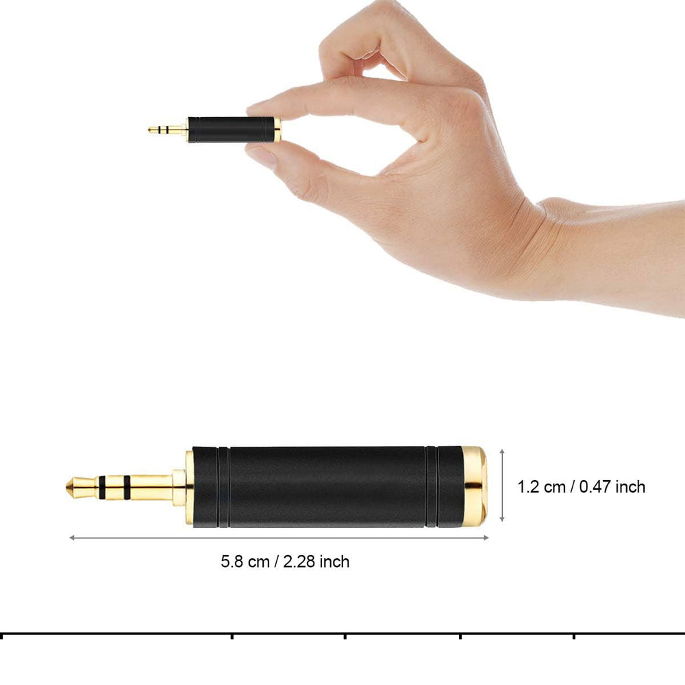tisino 1/4 to 3.5mm Stereo Adapter, 1/4 inch Female to 