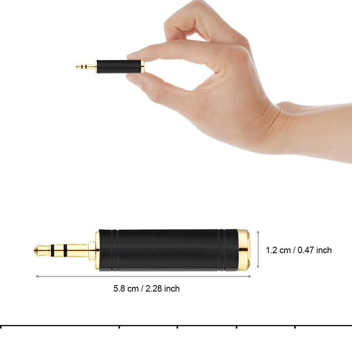 tisino 1/4 to 3.5mm Stereo Adapter, 1/4 inch Female to 
