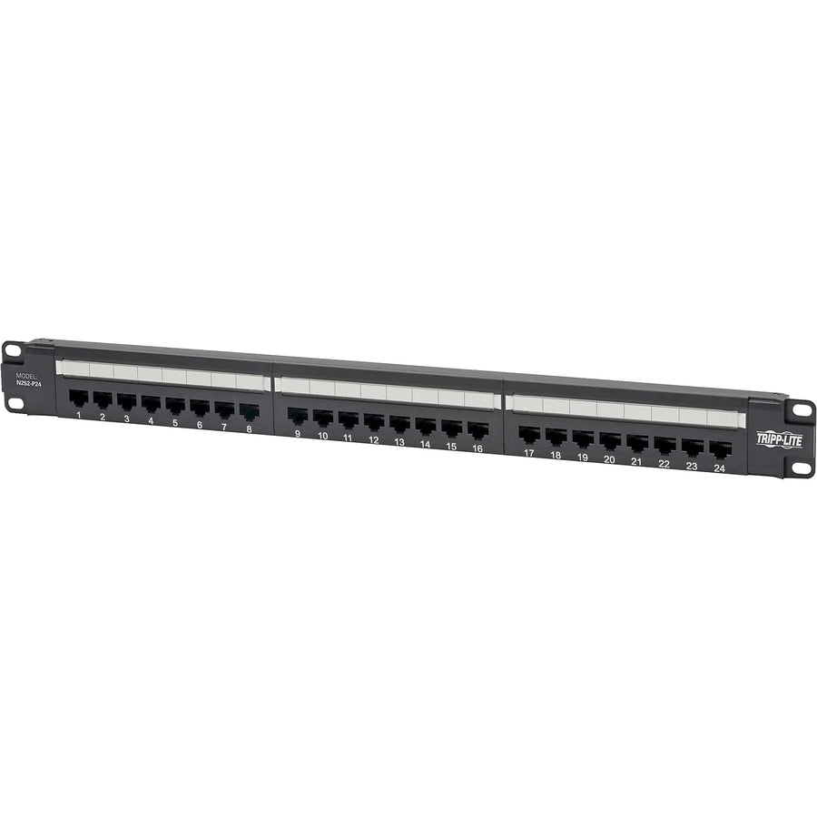 Eaton Tripp Lite Cat6 24-Port PoE+ Patch Panel, RJ45 Et