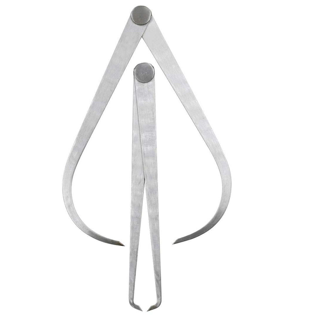 8 Stainless Steel Inside Outside Caliper Set Bent-Leg and Straight-Leg Inside Outside Caliper Tools Set for Measuring Pottery Clay Ceramic Sculpture 1Pair
