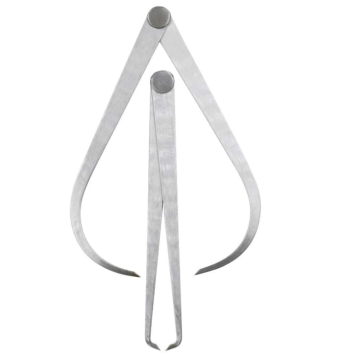 8 Stainless Steel Inside Outside Caliper Set Bent-Leg and Straight-Leg Inside Outside Caliper Tools Set for Measuring Pottery Clay Ceramic Sculpture 1Pair