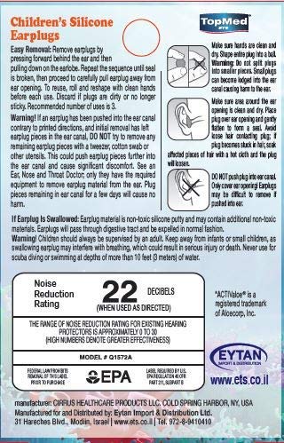 Top Med Soft Silicone Earplugs Value Pack, 6 Pairs Moldable Silicone Putty Ear Plugs for Sleeping, Snoring, Swimming, Travel
