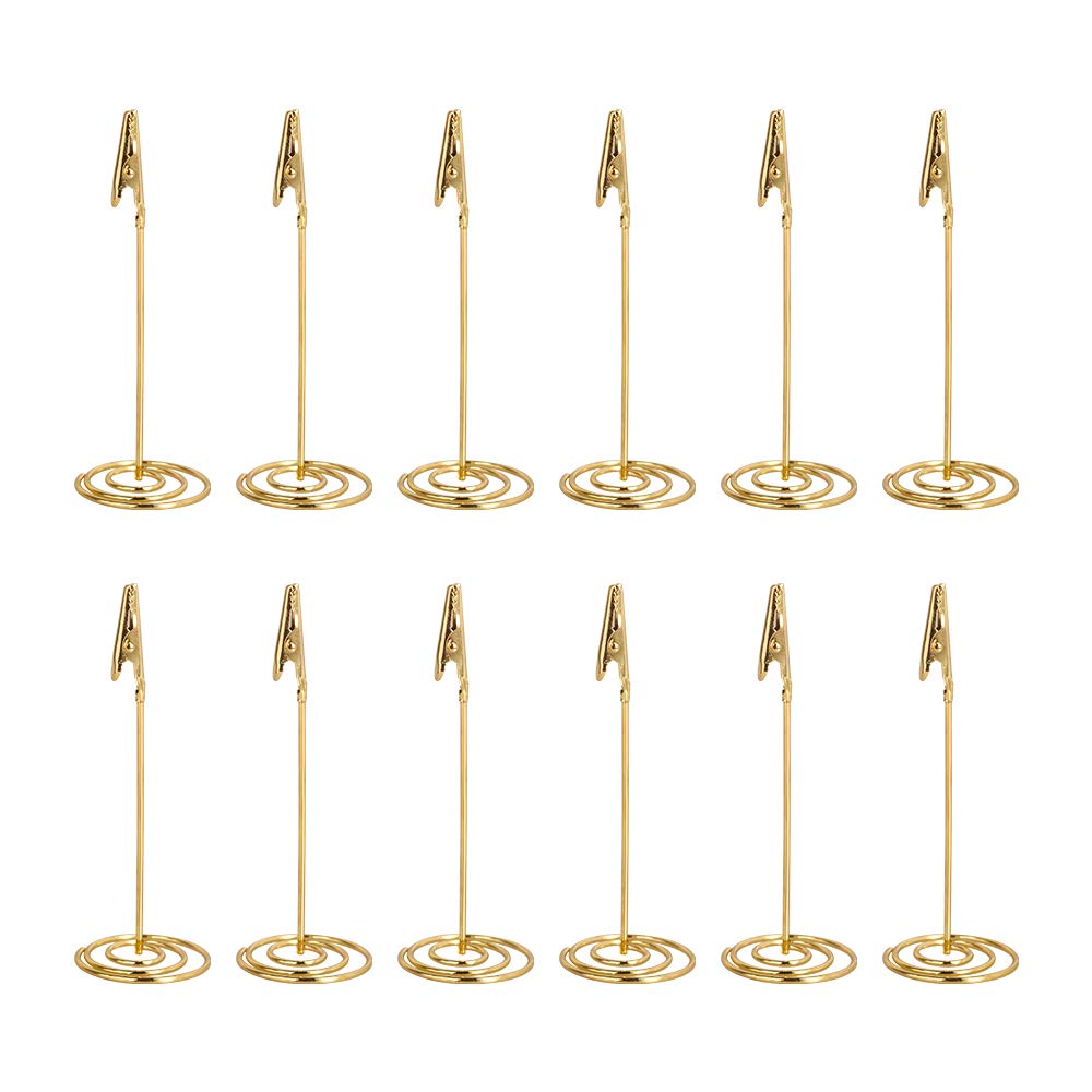 12pcs Place Card Holder Memo Holder Clip Photo Holder Table Number Holder