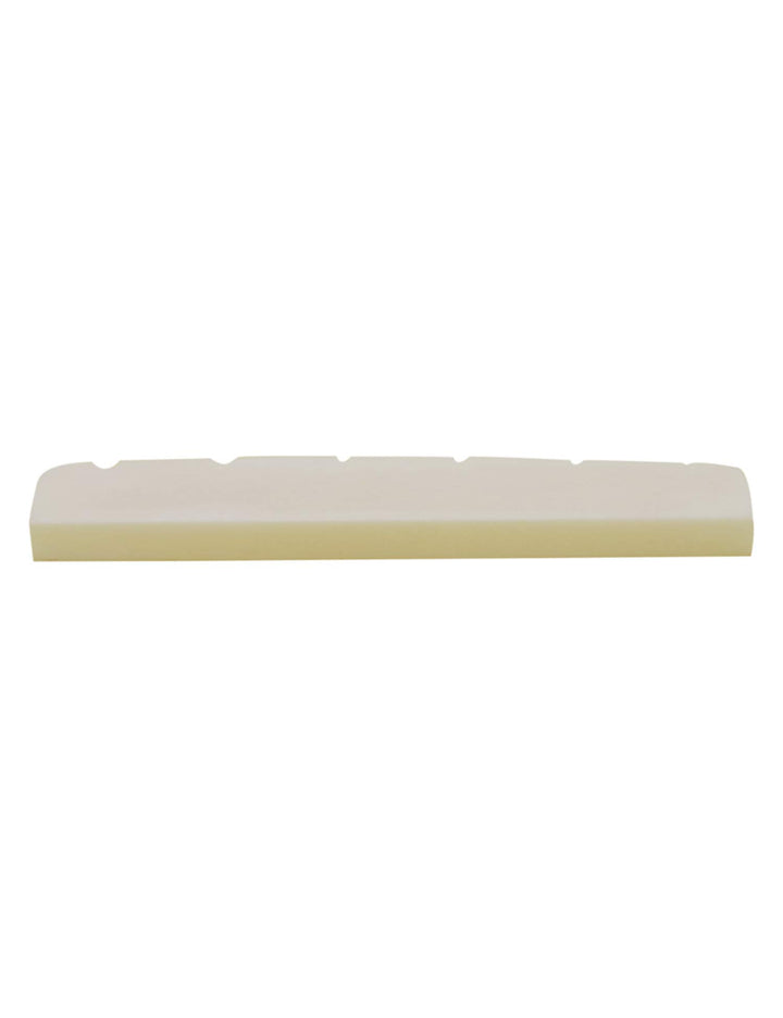 6 String Pre-Slotted Bone Guitar Nut Replacement Compatible with Strat Stratocaster Tele Telecaster Style Guitar White. (Nut: 42 x 6 x 3mm)