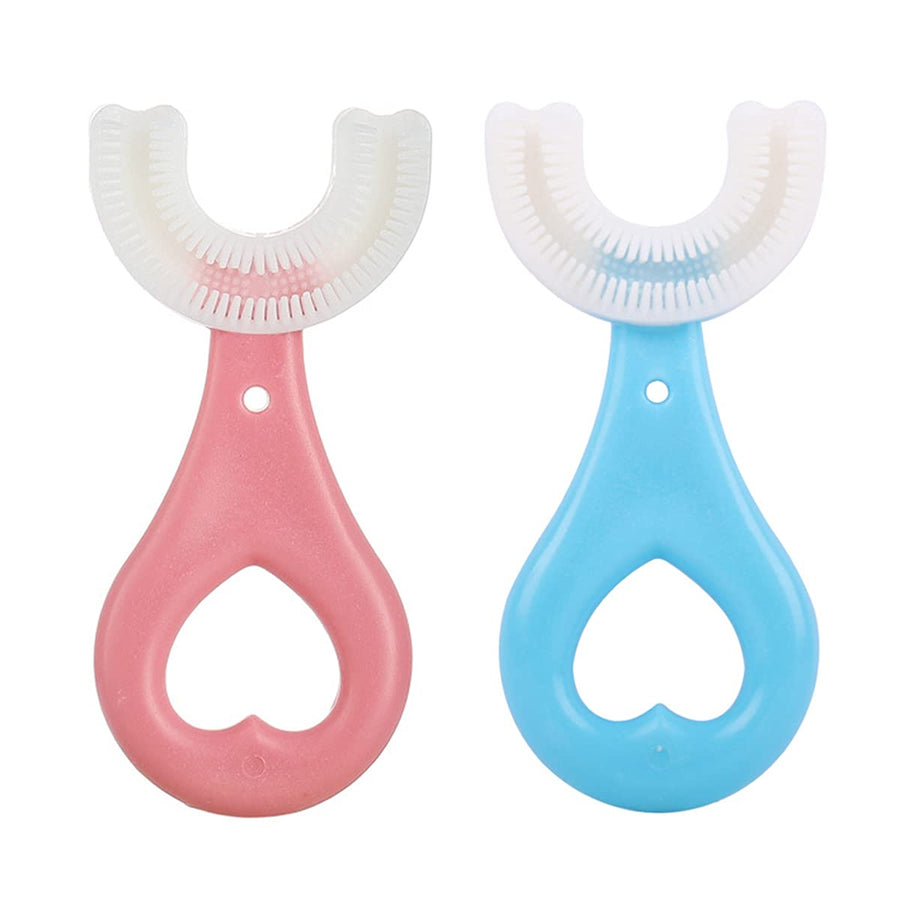 ZALUJMUS 2 Set Kids U-Shaped Whole Mouth Teeth Brush, S