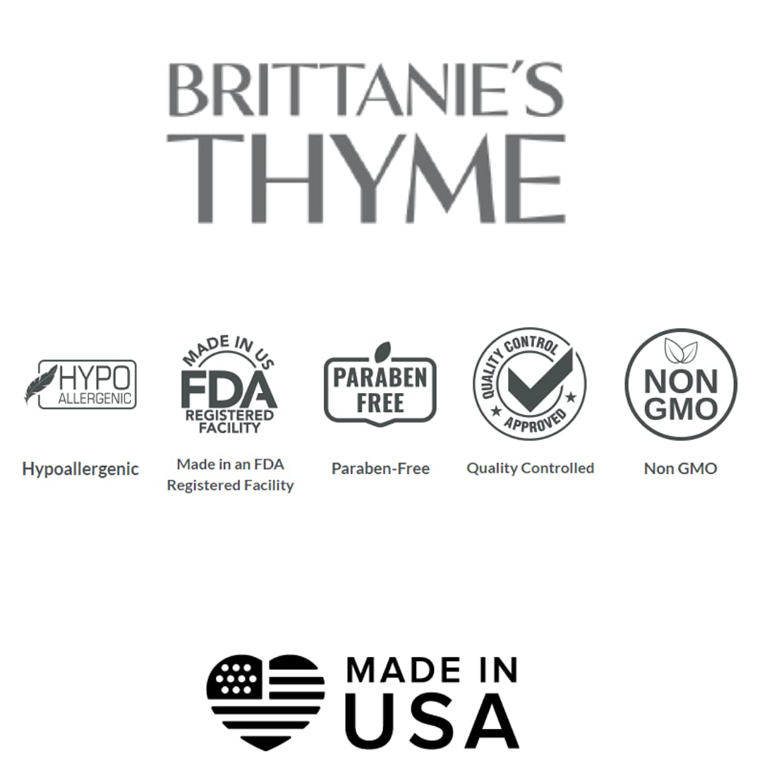 Brittanie27s Thyme Lavender: Organic Hand Soap, Lavender, 16 Oz - Made Olive Oil And Natural Luxurious Essential Oils. Vegan &amp; Gluten Free