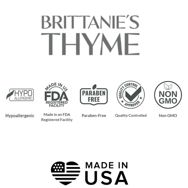 Brittanie27s Thyme Lavender: Organic Hand Soap, Lavender, 16 Oz - Made Olive Oil And Natural Luxurious Essential Oils. Vegan &amp; Gluten Free