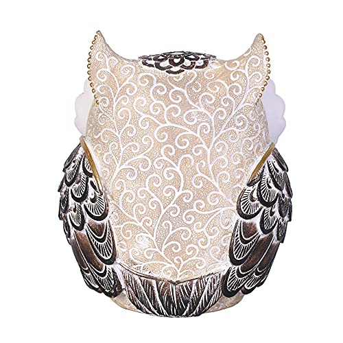 Adorable Owl Figurine,Big Eyes Cute Owl Statue,Shelf Accents for Home Office Decor and Owl Lovers