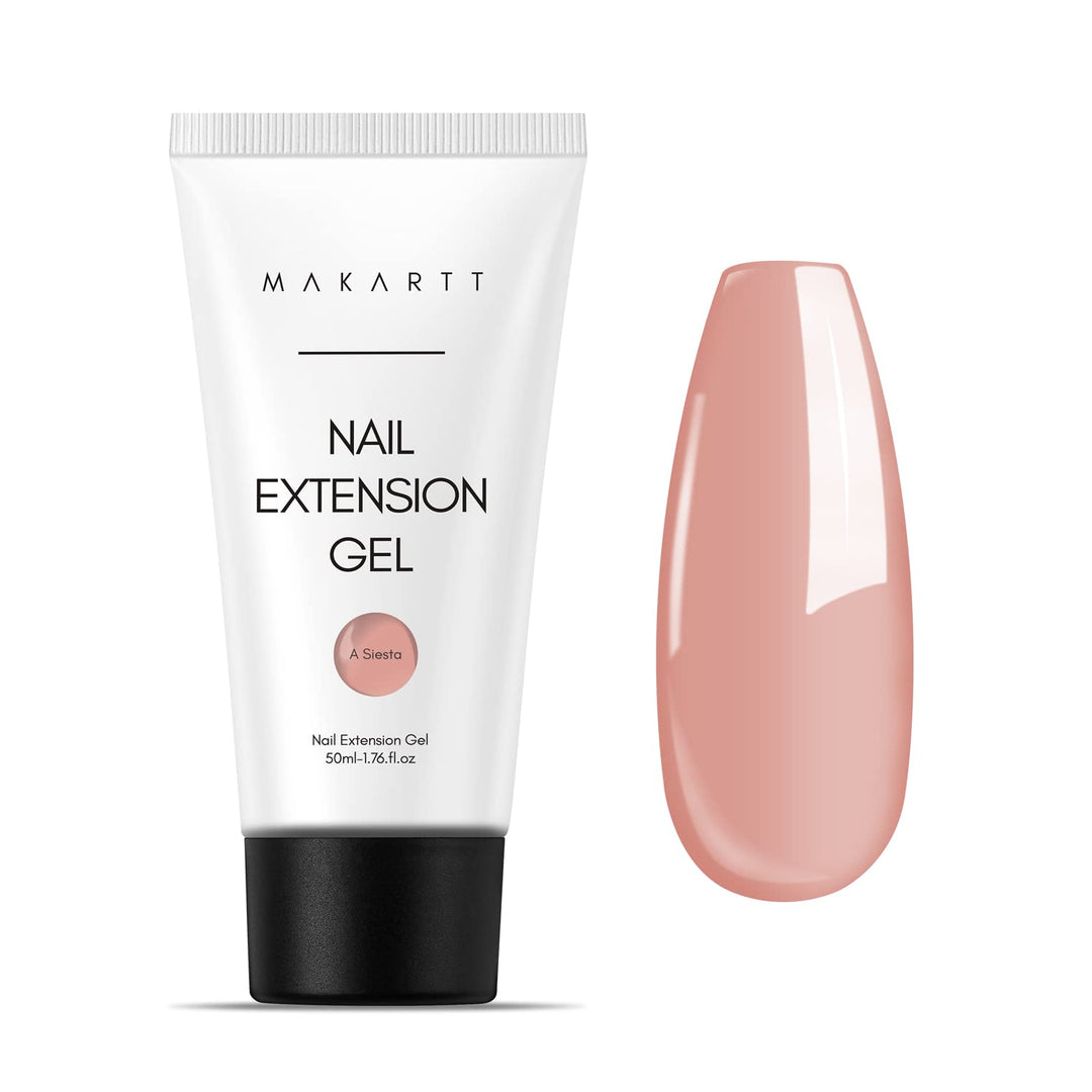 Poly Nail Gel, 50ML Nude Nature Nail Extension Gel A Siesta Builder Gel Summer Trendy Nail Gel Art P-21