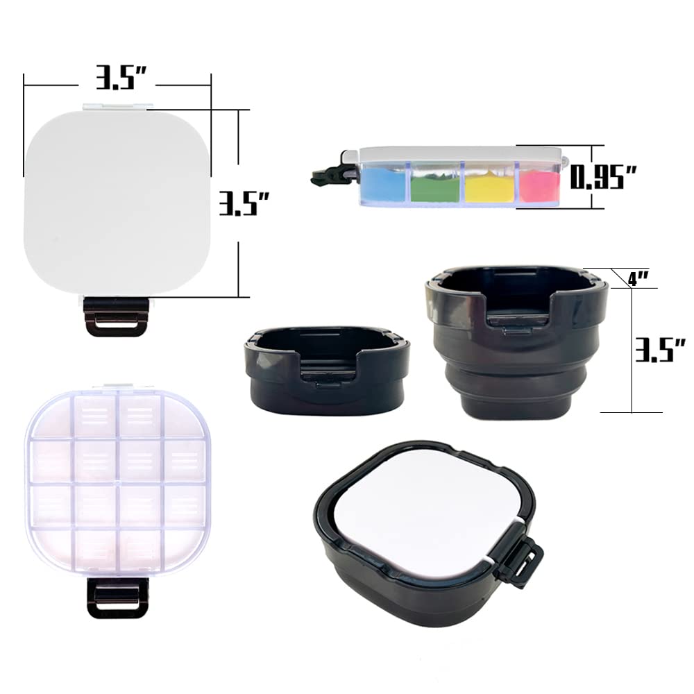 Paint Palette 16 Wells, Portable Paint Pallet for Acryl