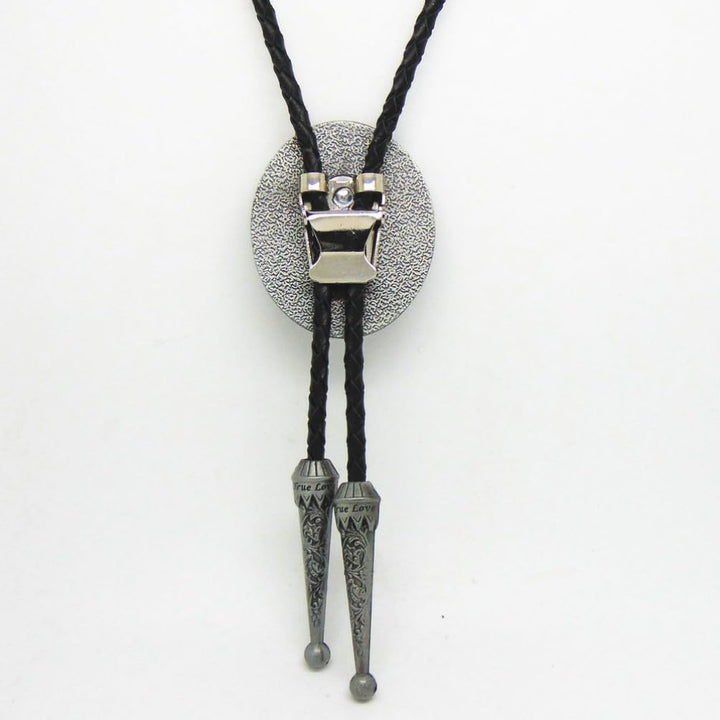 Vintage Style Alloy Fashion Bolo Tie Bow Tie for Mens (Black Onyx), Medium