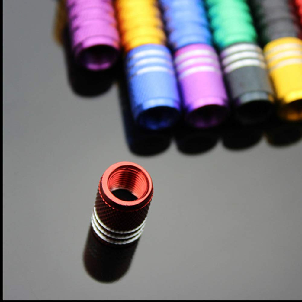 Car Tire Air Valve Caps- Auto Wheel Tyre Dust Stems Cover with Logo Emblem Waterproof Dust-Proof Universal fit for Cars, SUV, Truck, Motorcycles 4 Pieces