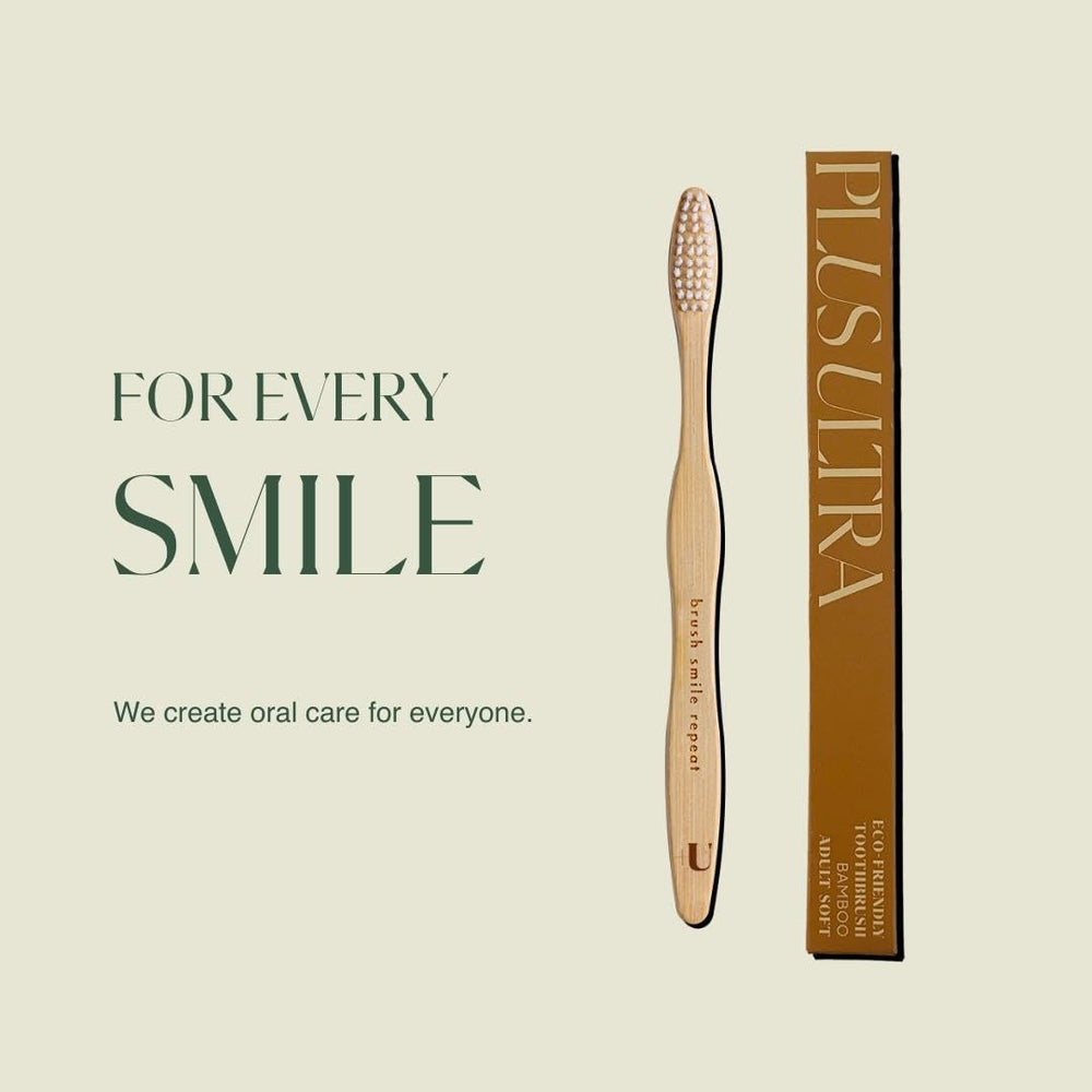 Plus Ultra, Toothbrush Bamboo Brush Smile Repeat, 1 Cou