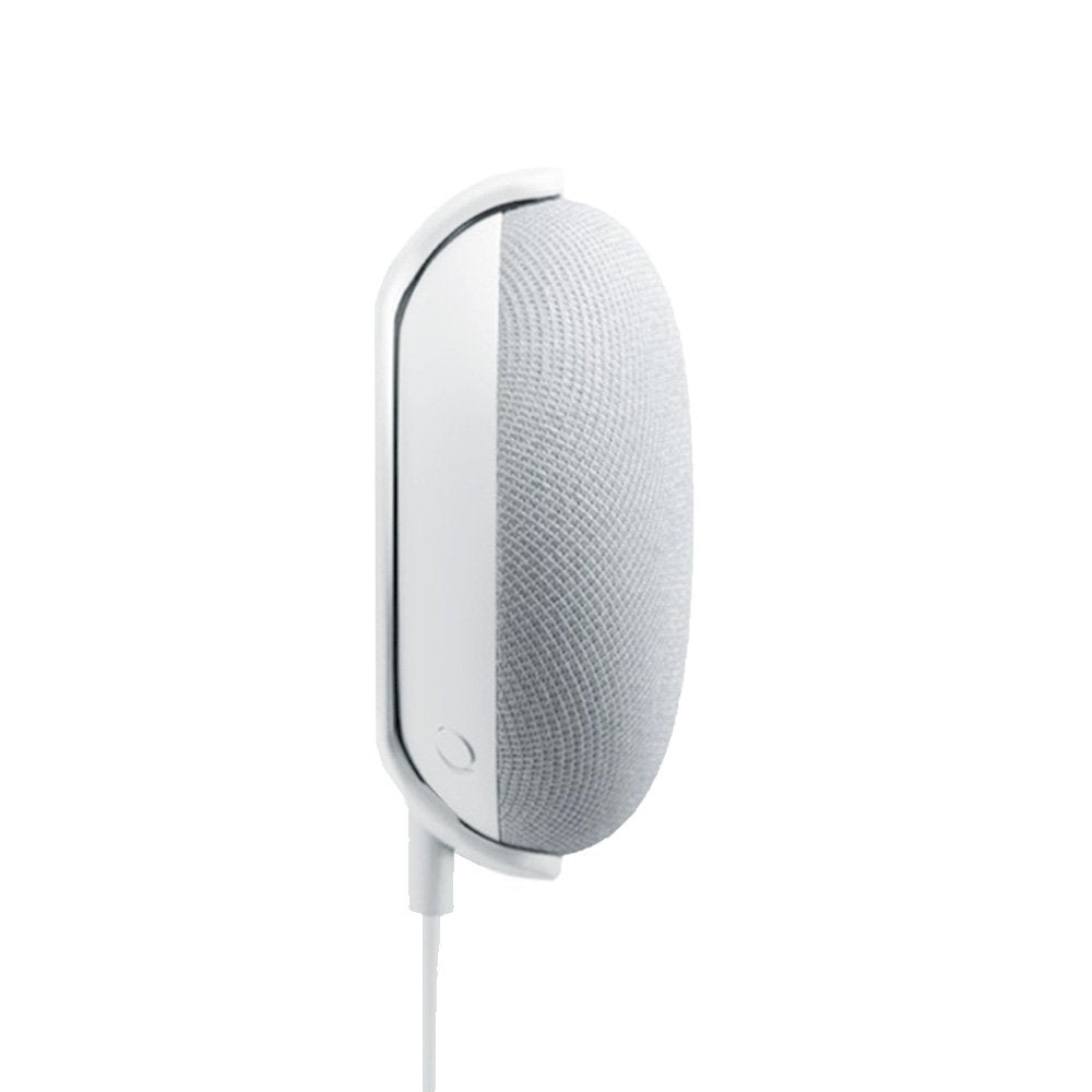 2 Pack Wall Ceiling Cabinet Mount Holder Stand Clip for Google Nest Home Mini Gen 1, Gen 2, Round Speaker Accessories (White) 2 Pack