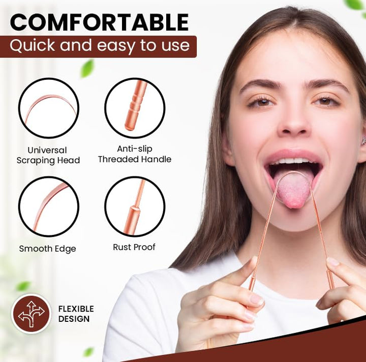 Tongue Scraper For Daily Oral Hygiene - Tongue Cleaner 