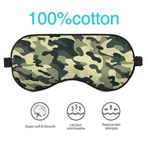 BYBART Camo Sleep Mask, Soft &amp; Comfortable Eye 
