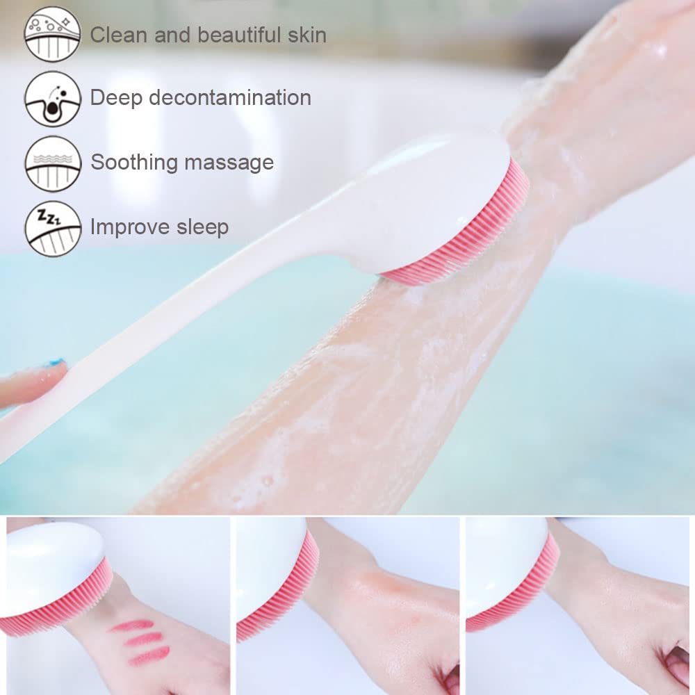 Silicone Back Scrubber for Shower, Back Washer Brush Lo