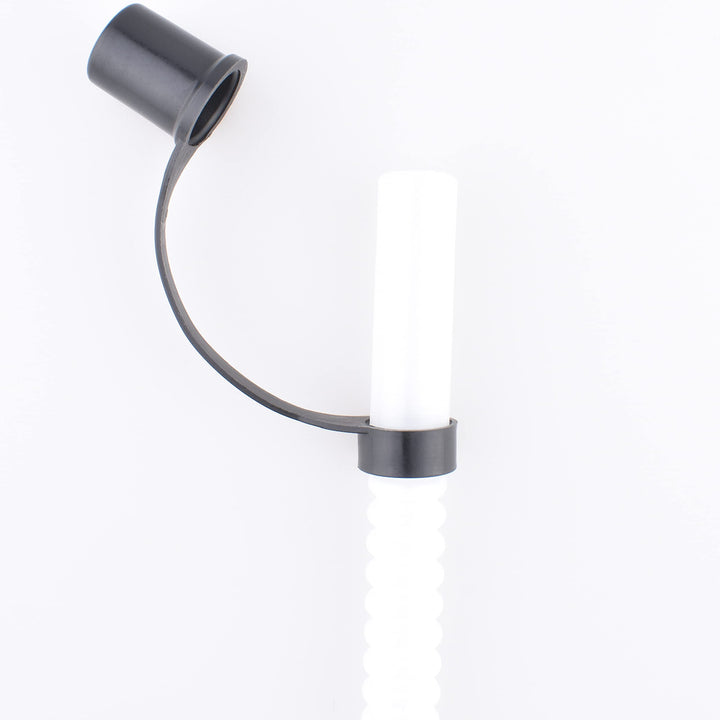 10- Black Caps Drinking Straw CAPS for 3/8 Diameter Str