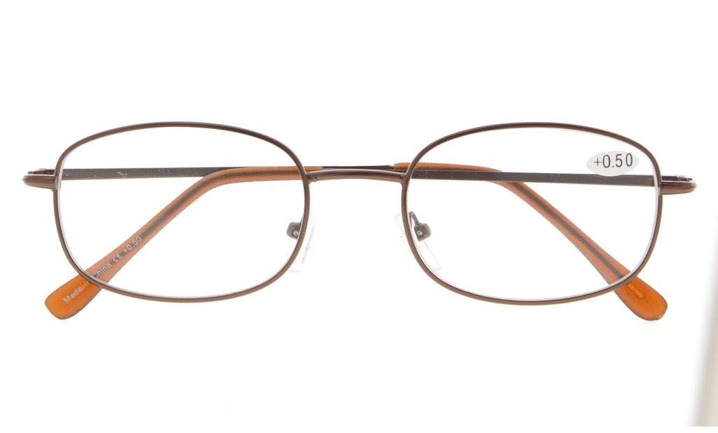 Eyekepper Metal Frame Spring Hinged Arms Reading Glasse