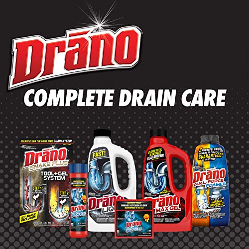 Drano Kitchen Granules Drain Clog Remover and Cleaner, Unclogs blockage from Grease or Cooking Oil, 17.6 oz