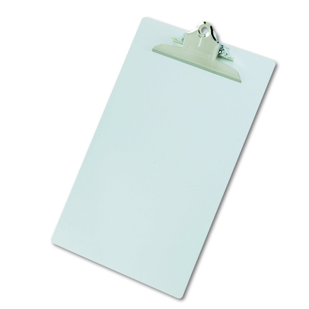 Silver Recycled Aluminum Clipboard with Chrome Clip - Legal Size Document Holder for Home, Office, and Business Use (22519) (SAU22519)