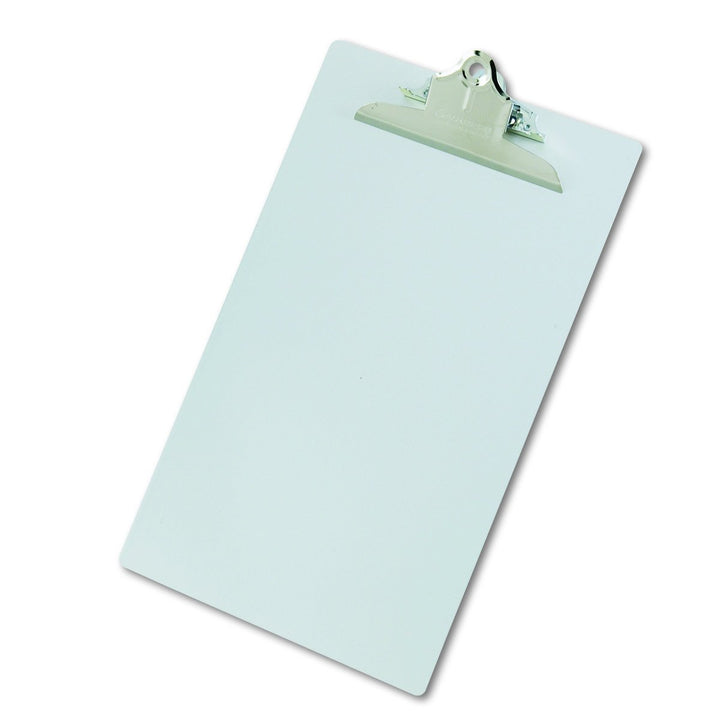 Silver Recycled Aluminum Clipboard with Chrome Clip - Legal Size Document Holder for Home, Office, and Business Use (22519) (SAU22519)