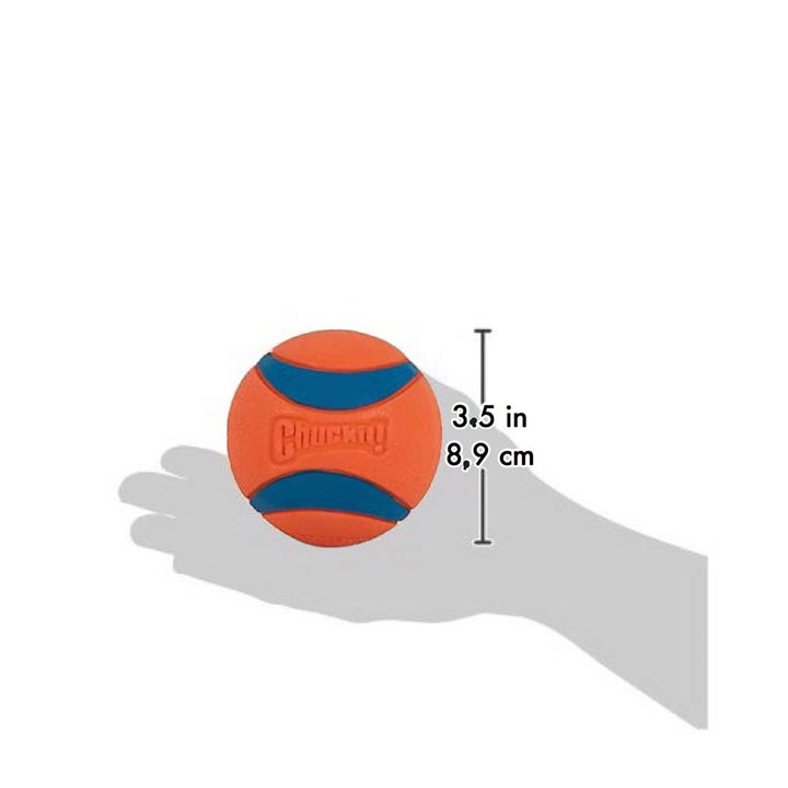 Ultra Ball Dog Toy - Size XL - For Dogs 100+ lbs - Made from Durable Rubber - Super Bouncy - Floats in Water - 3.5-inch Diameter - Pack of 1