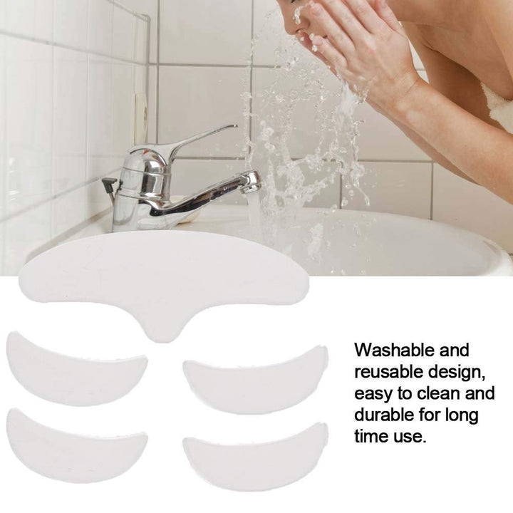 5Pcs Anti Wrinkle Silicone Patch, Various Shapes Reusable Washable Forehead Eye Face Anti Aging Patch for Prevent and Eliminate Wrinkles Fine Lines Skin Liftin