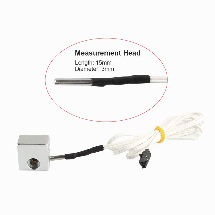 Prus i3 MK3 Upgrade Hotend Parts HT-NTC100K Thermistor Sensor High Temperature +250 Degrees 2 Pins for 3D Printer MK3 Extruder Heater Block 3Pcs