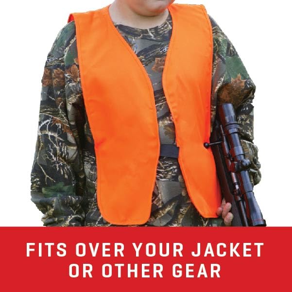 Blaze Orange Hunting/Safety Vest,26-36 Youth