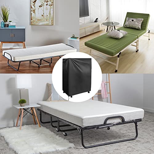 Multifunctional Protective Cover Rollaway Bed Cover, Waterproof, w/ Strong Zipper, Buckles &amp; Side Storage Pocket