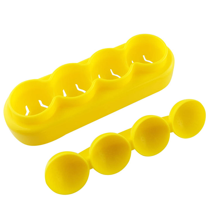 1Set with 4 Pcs Rice Ball Mould Shaker Ball Shape Sushi Maker Mould and 2 Smile Face Seaweed Punch Embossing Mould Kitchen Tools for Shake DIY Lunch with a Mini Rice Spoon