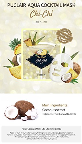 Highly Moisturizing and Nutrient Rice Face Masks can help repair Dry, Cracked and acne prone skinChiChi Daily Face Masks- 10 count