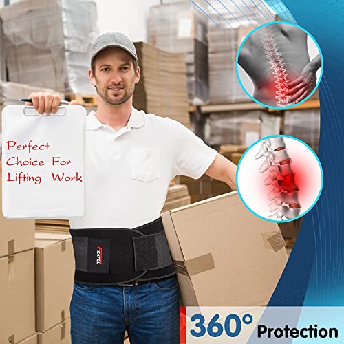 FEATOL Breathable Back Brace with Lumbar Pad for Women 