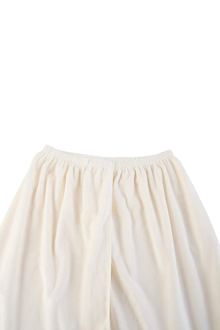 Cloud 9 Women&#39;s Plush Microfiber Knee Length Spa Wrap, Simple Body Wrap, Microfiber, Elasticized Top with touch-and-close fasteners, Machine Washable, 32 inch length, Soothing Sand