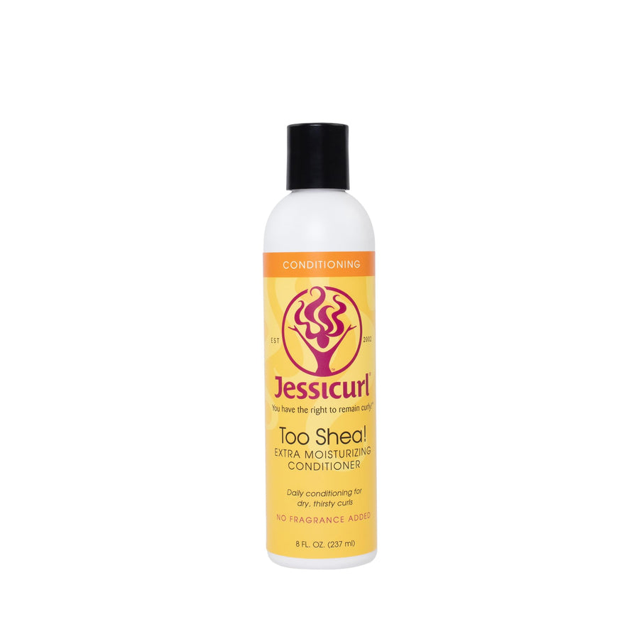 , Too Shea! Extra Moisturizing Conditioner for Curly Hair, No Fragrance Added, 8 Fl oz. Leave in Conditioner for Dry Hair, Anti Frizz Hair Products