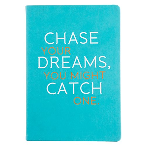 6 x 8 Inches Style Journal, Aqua Chase Your Dreams (D436A)