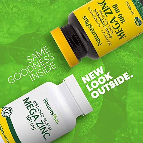 NaturesPlus Mega Zinc 100 mg Sustained Release - 90 Tab
