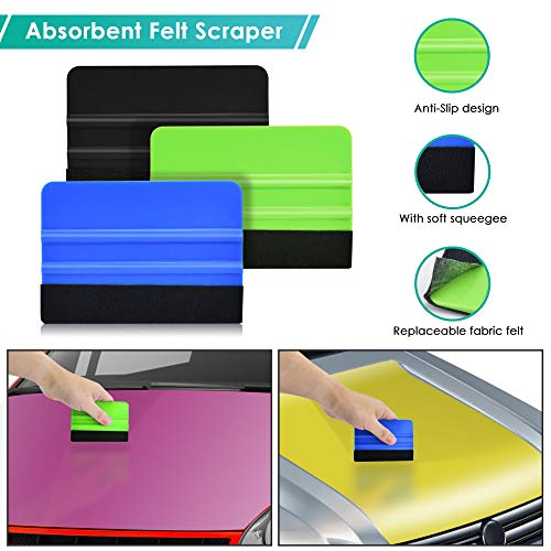 PACETAP Car Vinyl Wrap Tool kit 11 Pcs Window Tint Tool