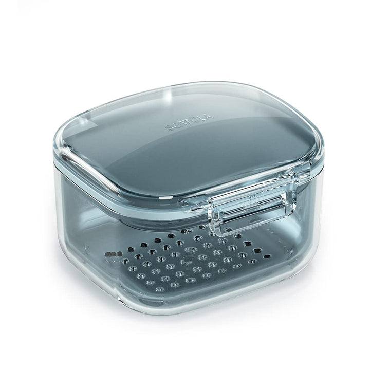 Denture Case, Retainer Case, Denture Bath Box Cup with 