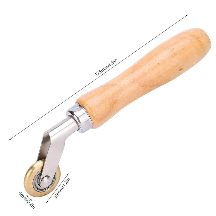 Welding Handheld Roller, Waterproof Membrane Material Corner Seam Brass Press Wheel, Smoothing Tool with Seam Roller for Welded TarpaulinPVC Waterproof Coil