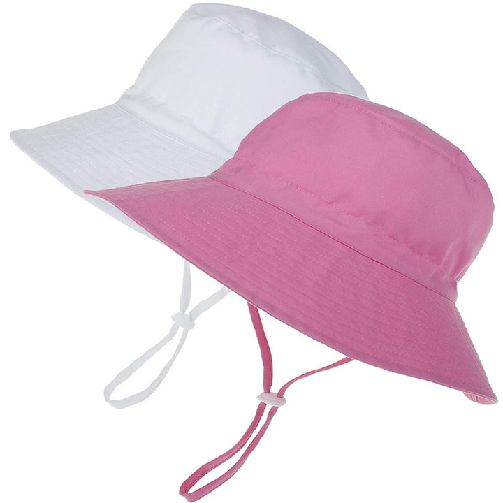 Baby Sun Hat Toddler Summer UPF 50+ Baby Girl Bucket Hat Wide Brim Beach Hats for Baby Boys 2-7Years