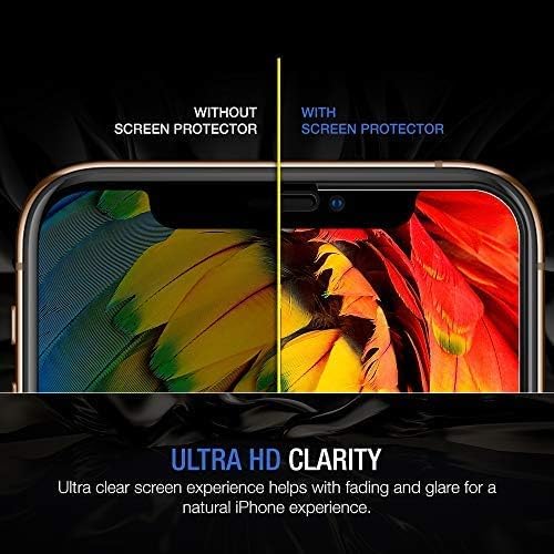 Glass Screen Protector Designed for Apple iPhone 11 Pro Max/iPhone Xs Max (6.5) [Edge to Edge Coverage] Full Protection Durable Tempered Glass [Guidance Frame Included] - Pack of 3