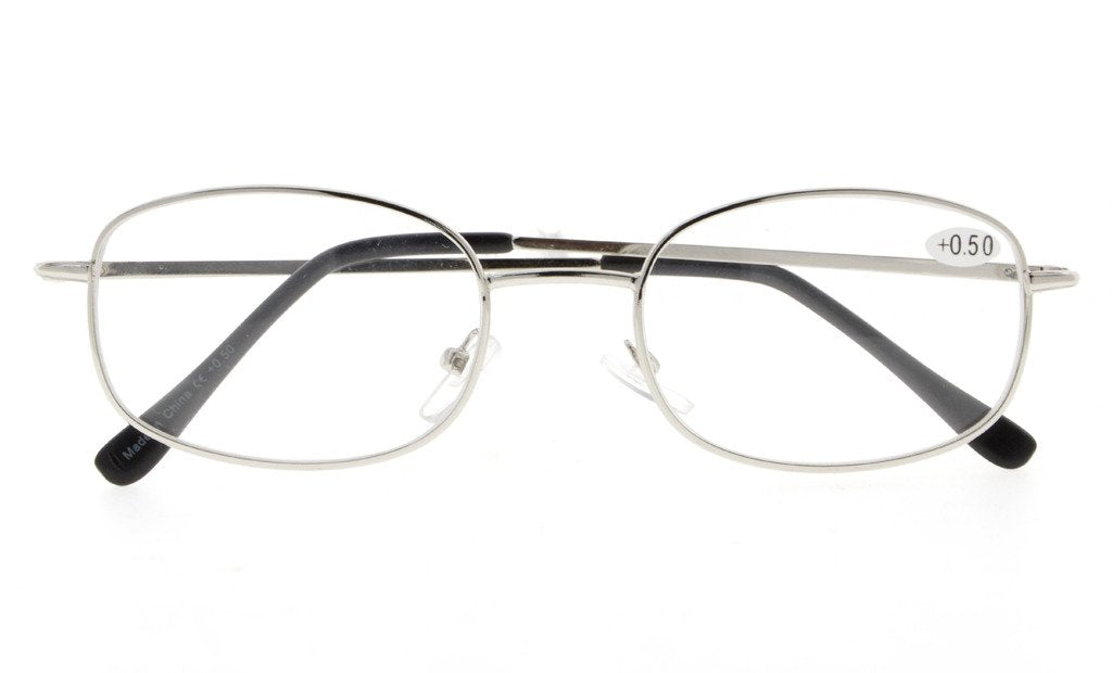 Eyekepper Metal Frame Spring Hinged Arms Reading Glasse