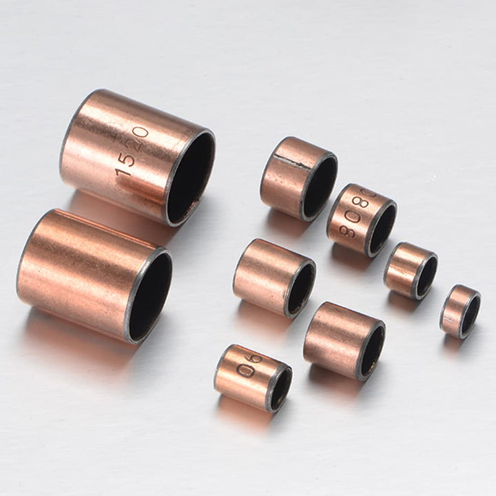 Sleeve Bearing 8mm Bore x 10mm OD x 15mm Length Plain Bearings Wrapped Oilless Bushings 10pcs